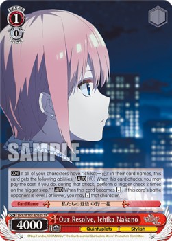 Our Resolve, Ichika Nakano (V.2 - Super Rare)