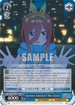 Operation Substitute? Miku Nakano (V.1 - Common)