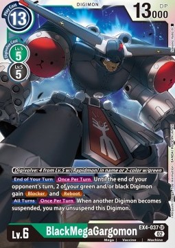 BlackMegaGargomon (EX4-037) (V.1)