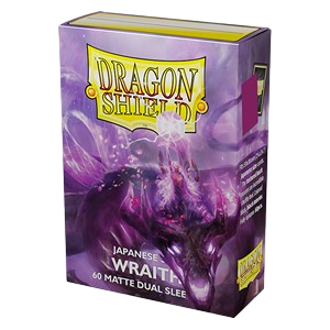 60 Small Dragon Shield Sleeves - Matte Dual Wraith