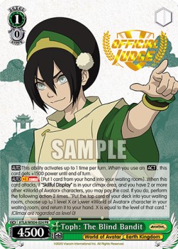 Toph: The Blind Bandit (V.2 - Special Rare)