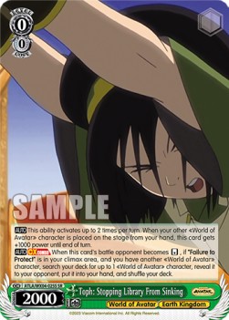 Toph: Stopping Library From Sinking (V.2 - Super Rare)