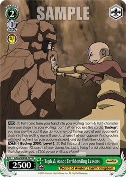 Toph & Aang: Earthbending Lessons (V.1 - Rare)