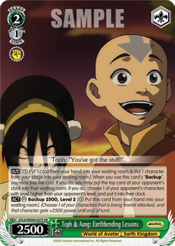 Toph & Aang: Earthbending Lessons (V.2 - Super Rare)