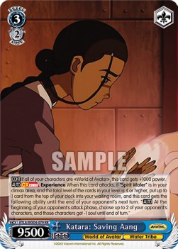 Katara: Saving Aang (V.1 - Double Rare)