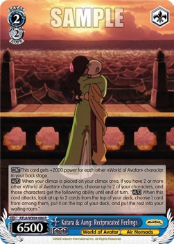 Katara & Aang: Reciprocated Feelings (V.1 - Rare)