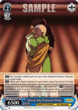 Katara & Aang: Reciprocated Feelings (V.2 - Super Rare)