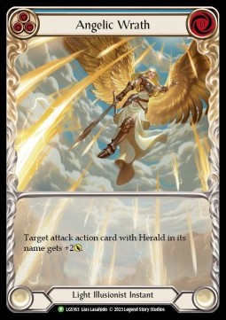 Angelic Wrath (Blue) (Extended Art Rainbow Foil)