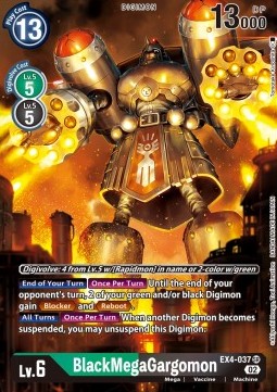 BlackMegaGargomon (EX4-037) (V.2)