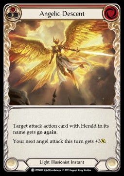 Angelic Descent (Red) (Rainbow Foil)