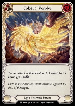 Celestial Resolve (Yellow) (Rainbow Foil)