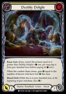 Deathly Delight (Yellow) (Rainbow Foil)