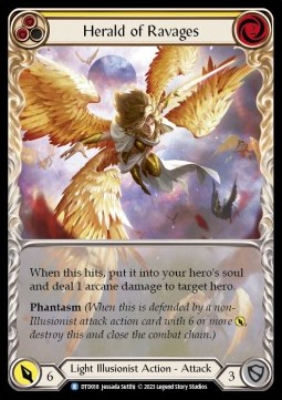 Herald of Ravages (Yellow) (Extended Art Regular)