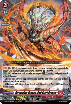 Forcember Dragon, Red Exert Dragon [D-Format] (V.1 - Triple Rare)