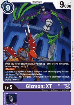 Gizmon: XT (BT13-086)