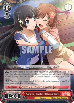 "Surprise Chocolate" Hikari & Karen (V.1 - Rare)