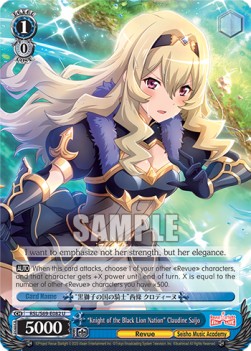 "Knight of the Black Lion Nation" Claudine Saijo