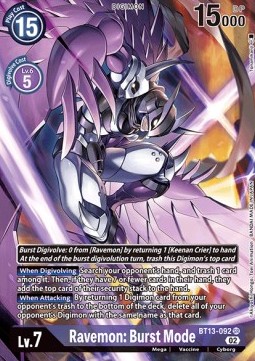 Ravemon: Burst Mode (BT13-092) (V.2)