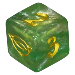 The Lord of the Rings: Tales of Middle-earth: "Lime" D6 Die