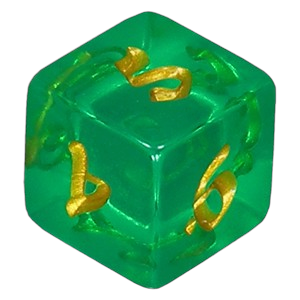 The Lord of the Rings: Tales of Middle-earth: "Green" D6 Die