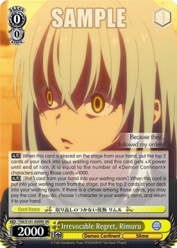 Irrevocable Regret, Rimuru (V.2 - Super Rare)