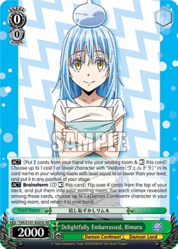 Delightfully Embarrassed, Rimuru (V.2 - Super Rare)