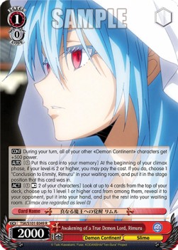 Awakening of a True Demon Lord, Rimuru (V.1 - Rare)