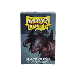 100 Dragon Shield Outer Sleeves - Black Matte