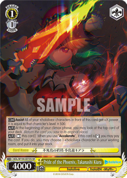 Pride of the Phoenix, Takanashi Kiara (V.2 - Super Rare)