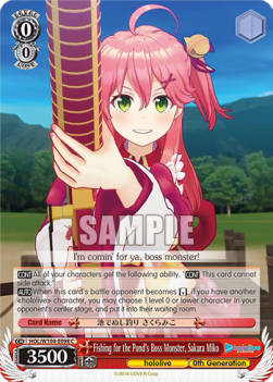 Fishing for the Pond's Boss Monster, Sakura Miko (V.1 - Common)