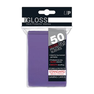 50 Ultra Pro Pro-Gloss Deck Protector Sleeves (Purple)