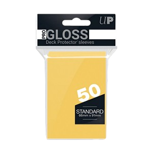 50 Ultra Pro Pro-Gloss Deck Protector Sleeves (Yellow)