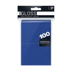 100 Ultra Pro Pro-Gloss Deck Protector Sleeves (Blue)