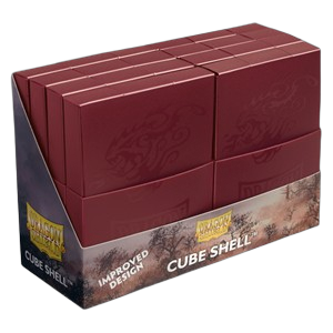 8 Dragon Shield Cube Shells (Blood Red)