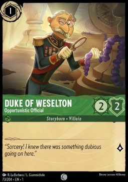 Duke of Weselton - Opportunistic Official