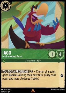 Iago - Loud-Mouthed Parrot