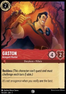 Gaston - Arrogant Hunter