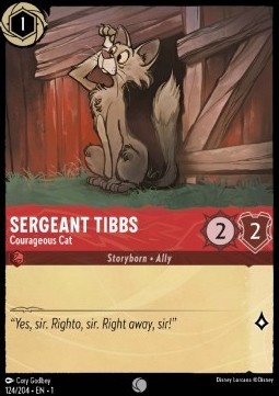 Sergeant Tibbs - Courageous Cat