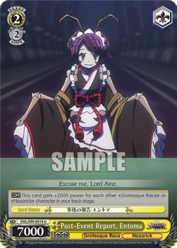 Post-Event Report, Entoma