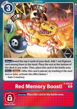 Red Memory Boost! (P-035) (V.1)