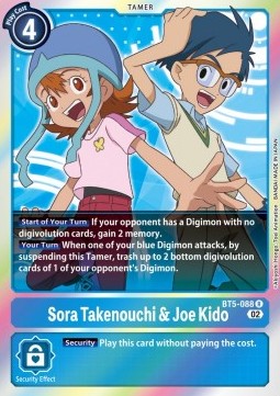 Sora Takenouchi & Joe Kido (BT5-088)