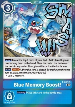 Blue Memory Boost! (P-036) (V.1)