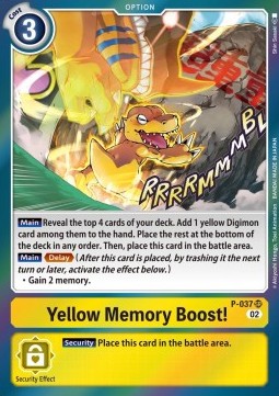 Yellow Memory Boost! (P-037) (V.1)