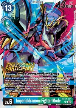 Imperialdramon: Fighter Mode (BT12-031) (V.1)