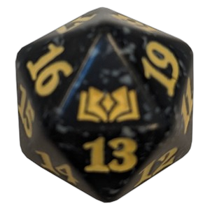 Wilds of Eldraine: D20 Die (Yellow)