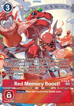 Red Memory Boost! (P-035) (V.2)