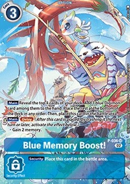 Blue Memory Boost! (P-036) (V.2)