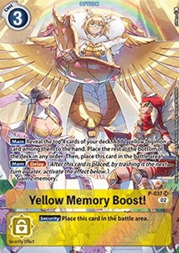 Yellow Memory Boost! (P-037) (V.2)