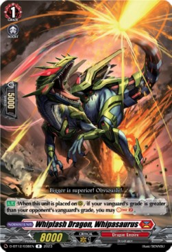 Whiplash Dragon, Whipasaurus [D-Format] (V.1 - Rare)