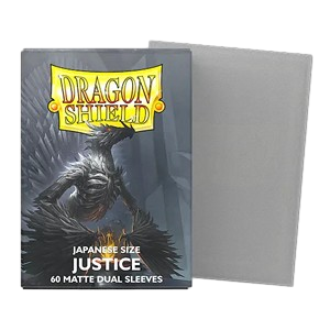 60 Small Dragon Shield Sleeves - Dual Matte Justice